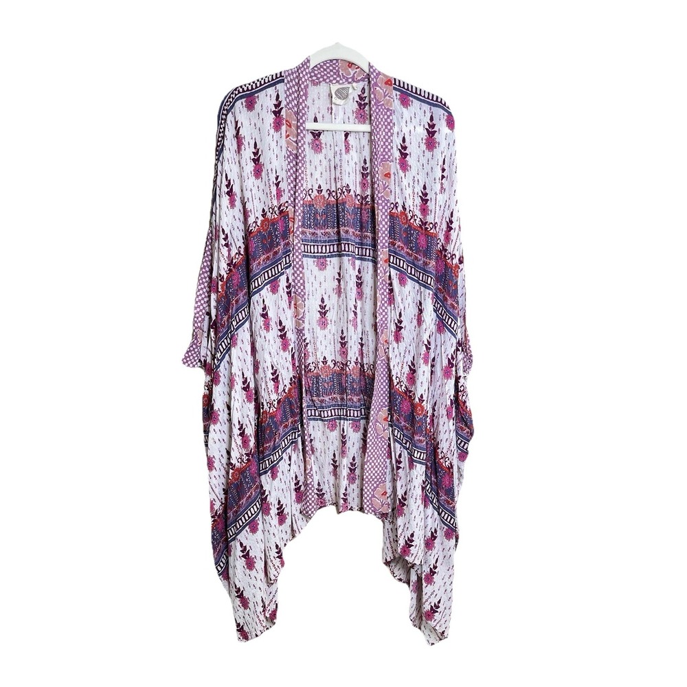 Women's Kimono Coverup‎ One Size Anthropologie Floral Boho Lika Festival Beach